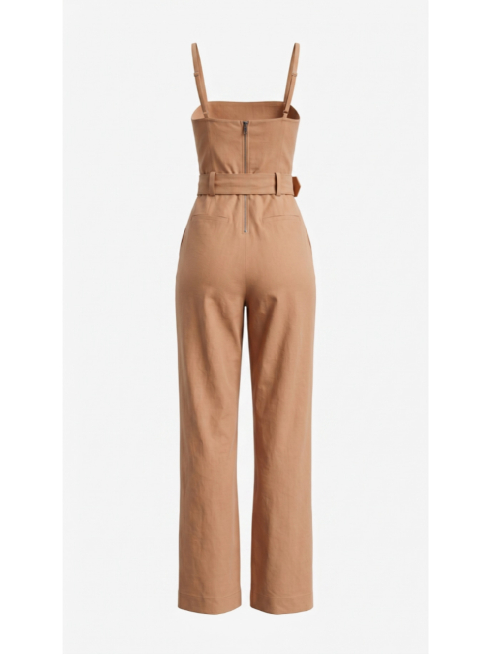 A.L.C. Mila Tan Jumpsuit, Noisette - Picture 2 of 7